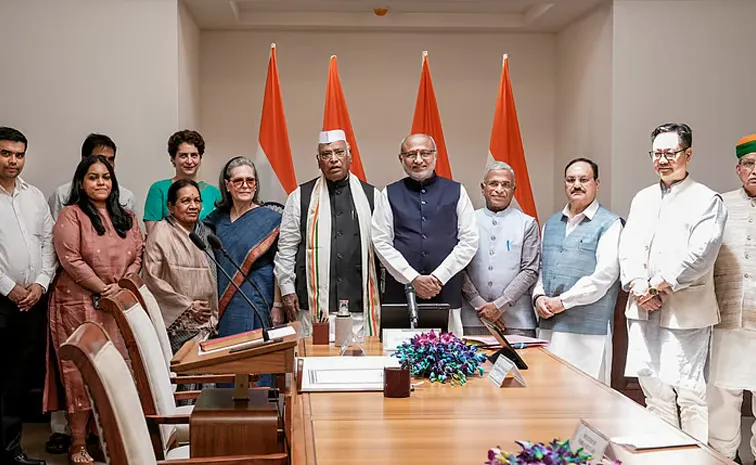 Mallikarjun Kharge Takes Oath as Rajya Sabha MP