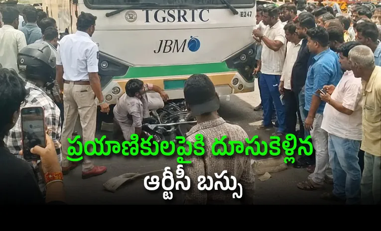 Rtc Bus Plows Into Motorist Near Jubilee Bus Stand