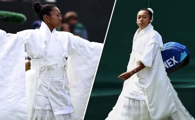 Naomi Osaka Gives Wimbledon Whites A Japanese Twist In A Kimono