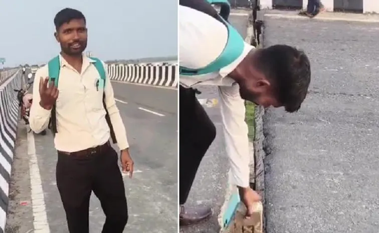 Rs. 549 crores bridge crack while recording Bihar phone fall into 