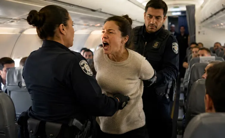 excess baggage fee Woman bites police officer after boarding plane