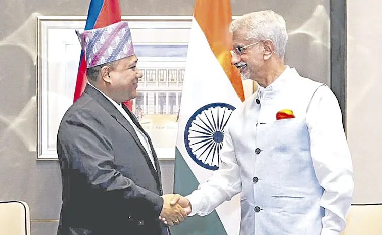 Dr Jaishankar meeting with Shisir Khanal of Nepal