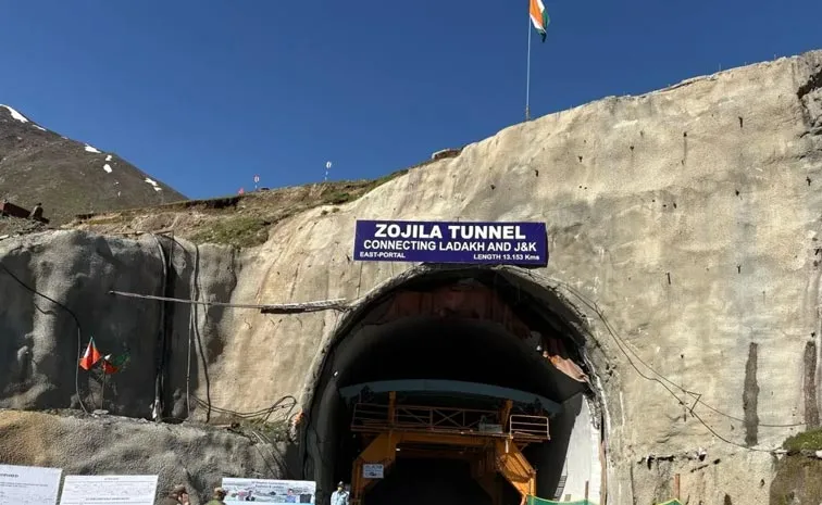 Zojila Tunnel Breakthrough Kashmir Ladakh Connected at 11578 Feet