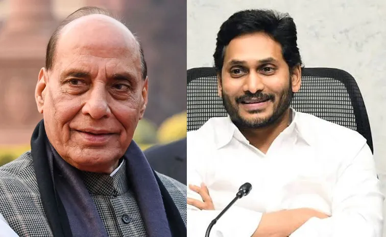 YS Jagan Extends Birthday Wishes To Rajnath Singh