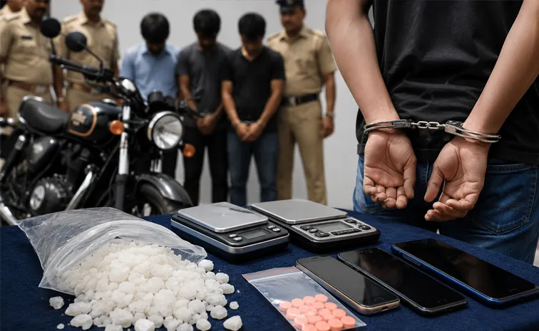 Tirupati Drugs Bust 3 Arrested MDMA Supply College Students BTech Student