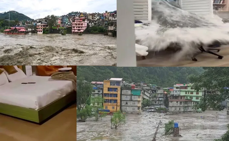 Cloudburst in Pahalgam Water Enters Hotels