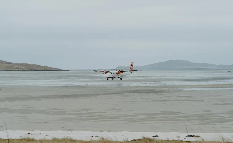 Barra Worlds Only Airport Where Planes Land on Sand