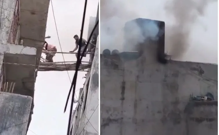   Massive fire breaks out in Noidas Mamura village