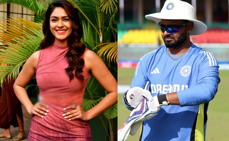 Mrunal Thakur Dating Rumours With Crickter Rishabh Pant