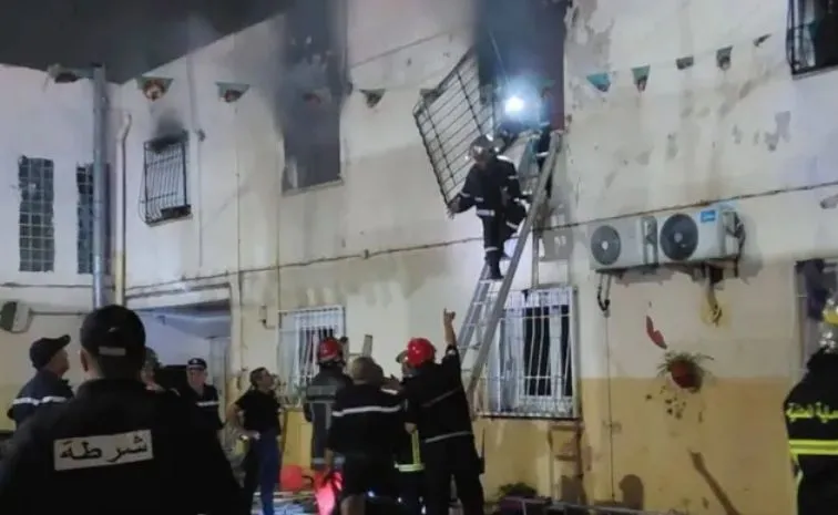 Eleven people have died in a fire at a foster care facility in Algiers