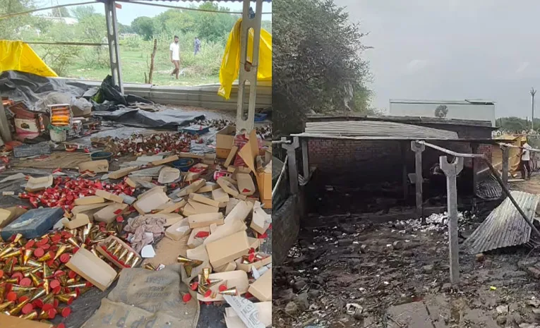 Fire at Ahmedabad firecracker factory