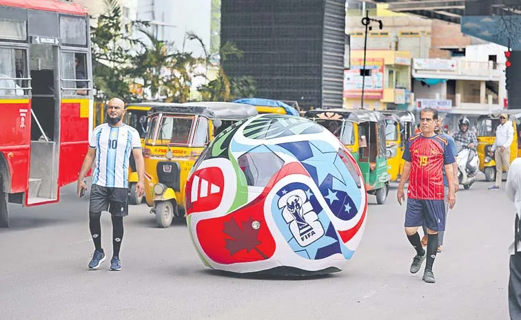 A Single Seat Football Car Created By Sudha Cars Museum Bahadurpura Hyderabad