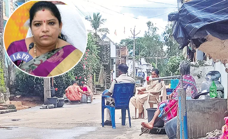 tribal woman house arrest saluru mandal police controversy
