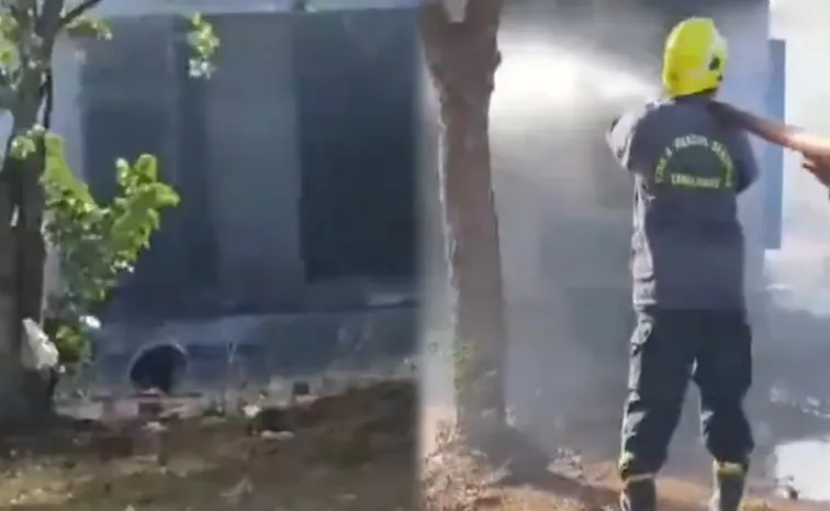 A major fire broke out at a nearby fireworks shop in Sivakasi