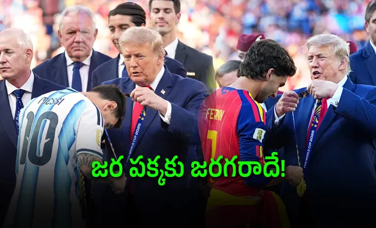Spain Lift World Cup But Trumps Awkward Trophy Ceremony Moment Goes Viral5