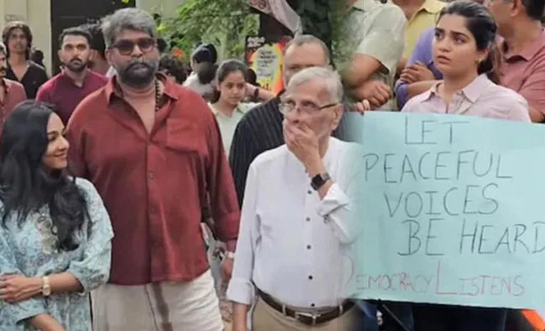 విద్యార్థుల ఉద్య‌మం.. త‌ర‌లివ‌చ్చిన‌ మలయాళ న‌టులు