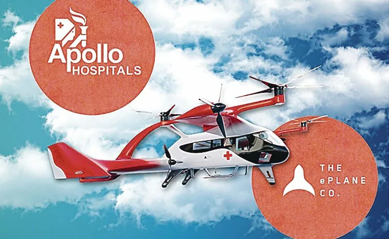 Apollo Hospitals ePlane MoU Electric Air Ambulances Medical Drones India
