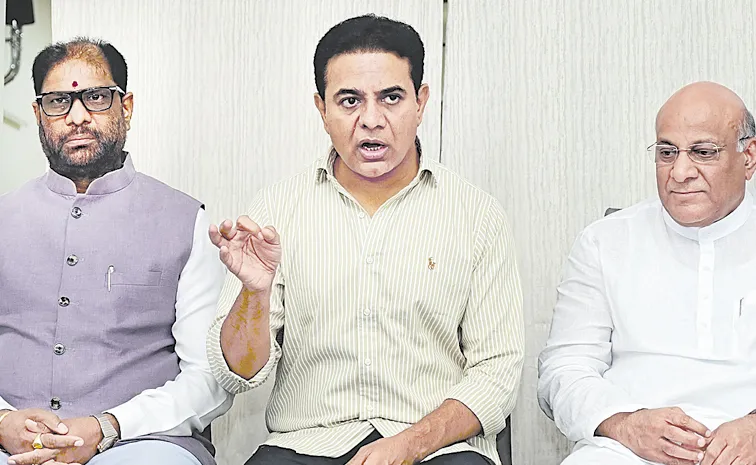 KTR Slams Revanth Reddy Over HYDRA Demolitions