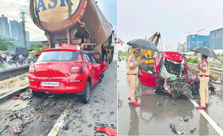 Road Accident on Hyderabad Outer Ring Road