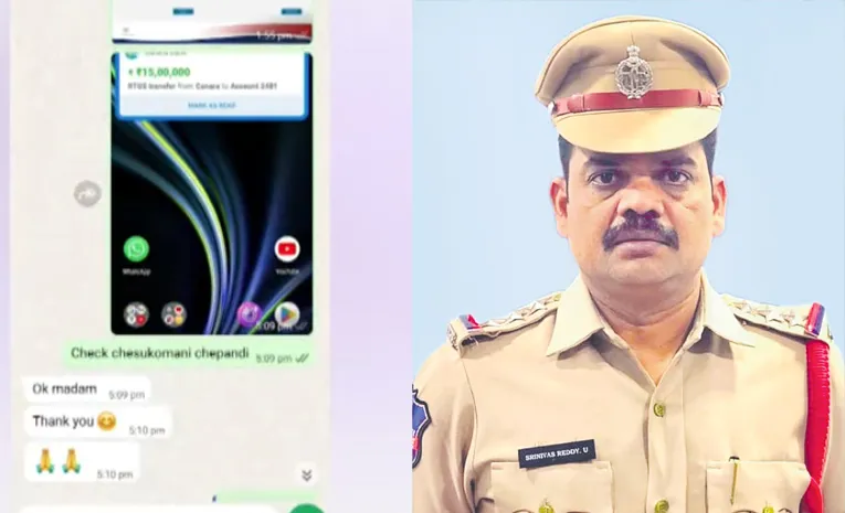  Jubilee Hills CI Srinivasulu Reddy Suspend