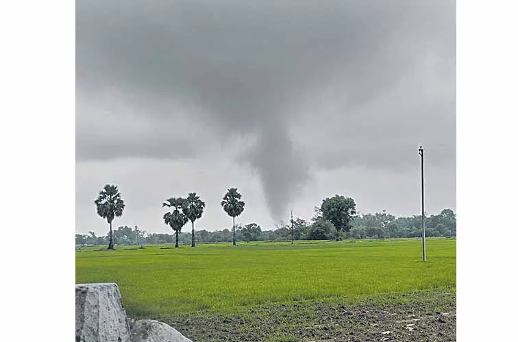 A whirlwind resembling a tornado