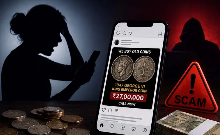 Instagram Old Coin Scam NRI Woman Loses Rs 71 Lakh In Hyderabad