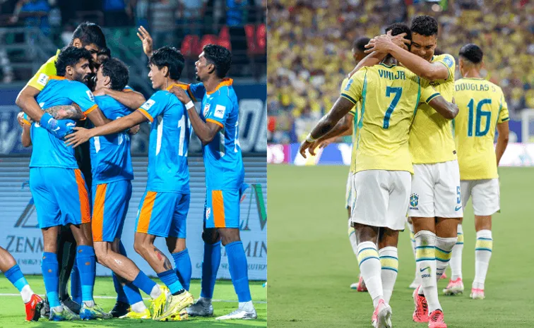 Hosts India will play Brazil football team on October 3 in Kolkata