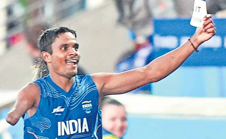 Dilip gold run at the Commonwealth Games