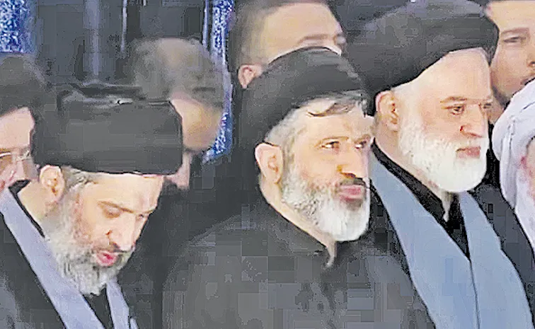 Three sons of Iran slain leader Khamenei appear at funeral