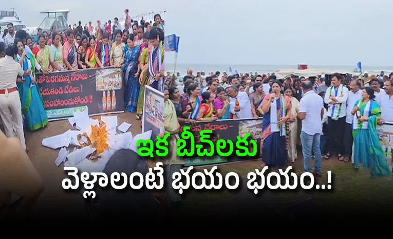 YSRCP Slams Chandrababu against Beach Shacks In Beach