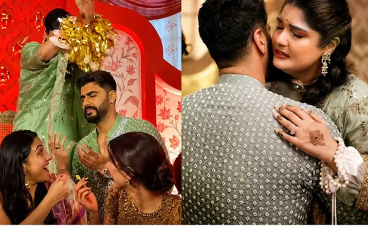 Actor Arjun Kapoor was all smiles after sister Anshula Kapoor kaleera 