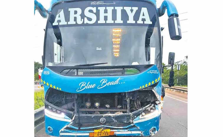 Fatal accident on Vijayawada Hyderabad highway