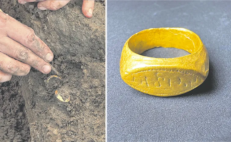 Gold rings around 2000 years old found during dig at Thailand archaeological site