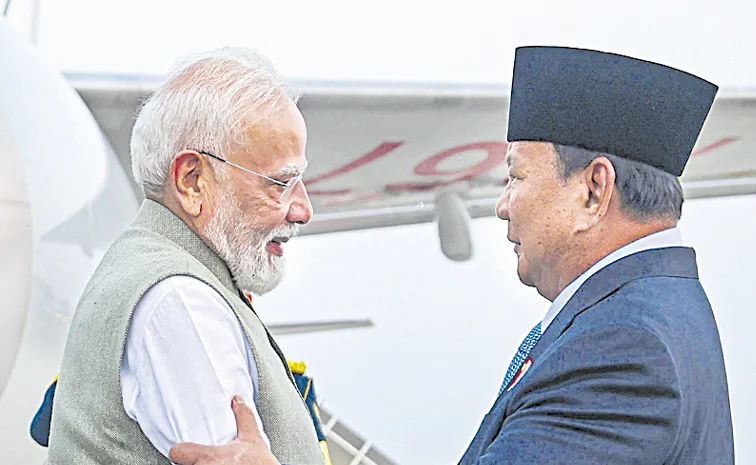PM Narendra Modi Lands in Jakarta