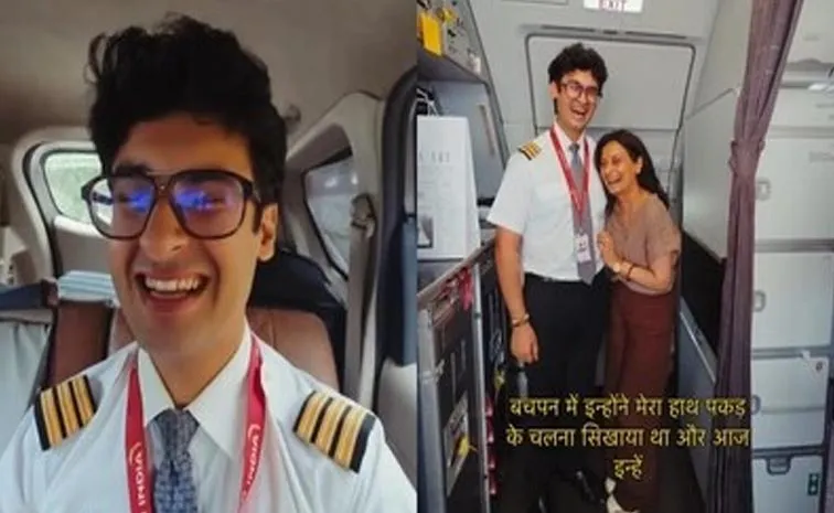Pilot Flies Mother For The First Time Goes Viral