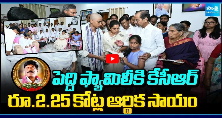పెద్ది ఫ్యామిలీకి కేసీఆర్ రూ.2.25 కోట్ల ఆర్థిక సాయం
