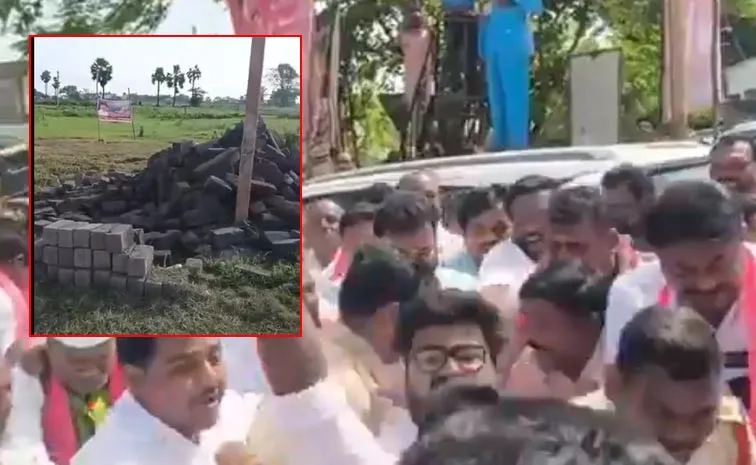 ‘పెద్ది గద్దె’ తొలగింపుతో నర్సంపేటలో రగిలిన రాజకీయం