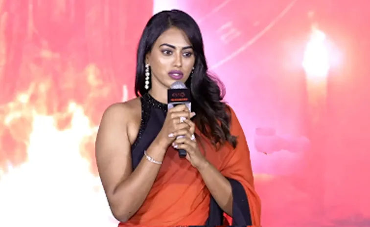 Kamakshi Bhaskarla Emotional at Agadha Movie pre release event