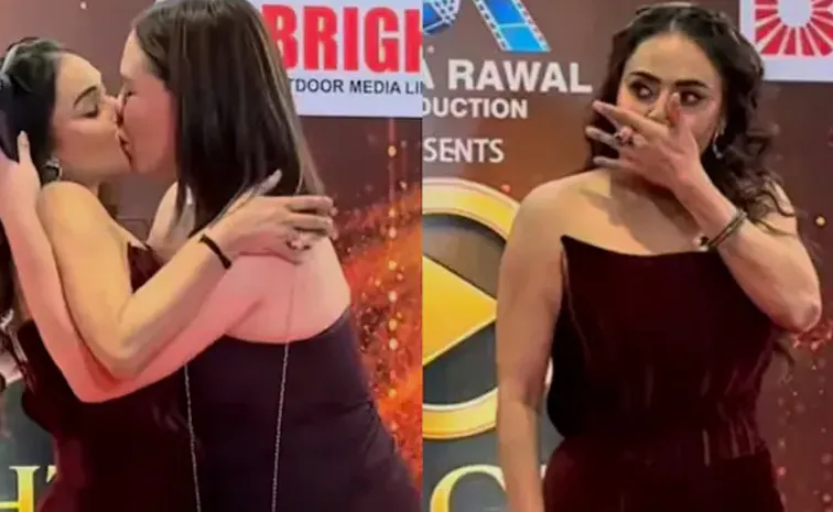 Nikita Rawal Breaks Silence After Female Fan Kisses Her On Red Carpet