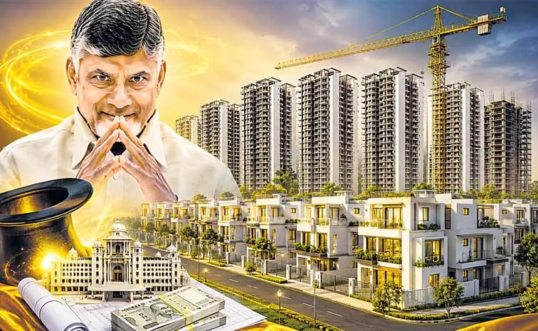 Construction of 432 plots in 18 towers in Amaravati