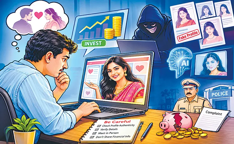 Scammers create attractive fake profiles on trusted matrimonial platforms