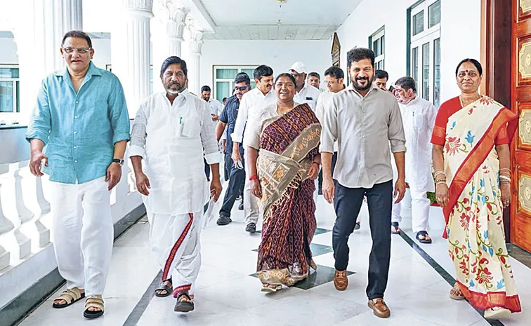 CM Revanth Reddy meets ministers after cabinet meeting: Telangana