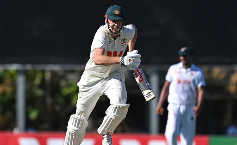 AUS vs BAN Green survives ball hits stumps races for boundary Video