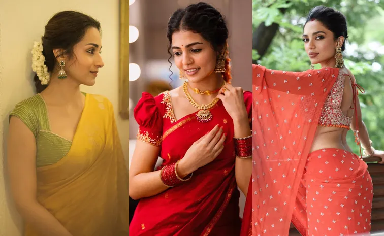 స్పెషల్ చీరలో త్రిష.. వయ్యారంగా శోభిత