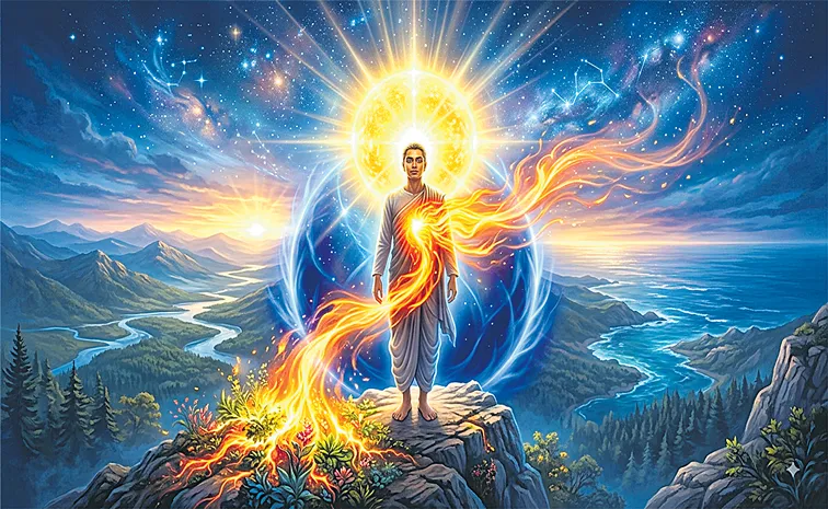 Sanatana Dharma teaches that human life grows through three sacred powers1