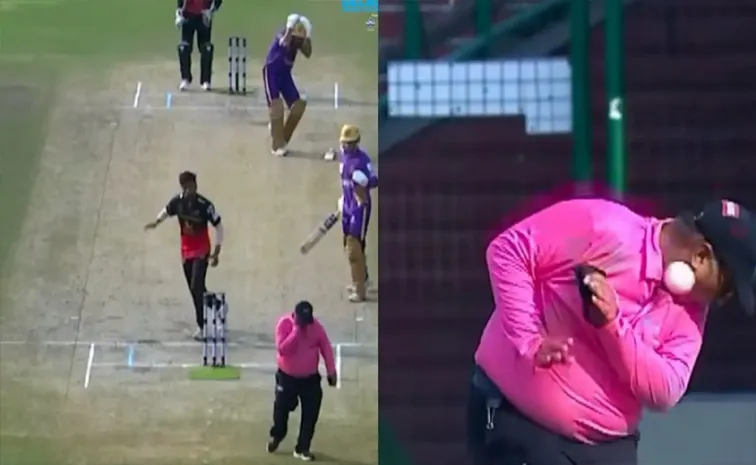 Umpire Admitted-ICU After Batter Shot Hits Him-Delhi Premier League