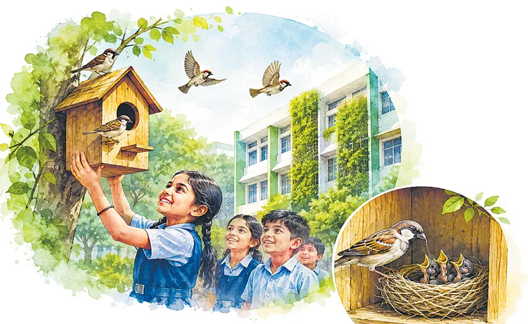 Sparrow awareness initiative to be held in 50 govt schools in Tamilnadu