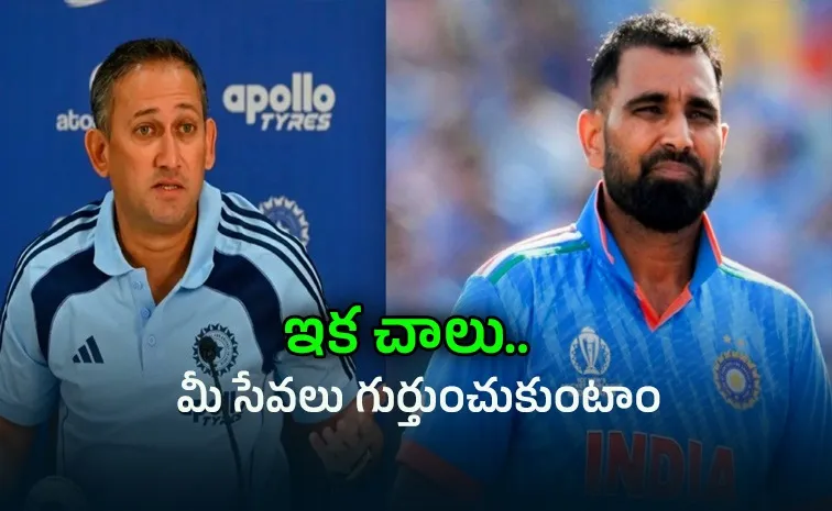 Ajit Agarkar Break-Silence-Mohammed Shami-Selection-Hints-To-Retire