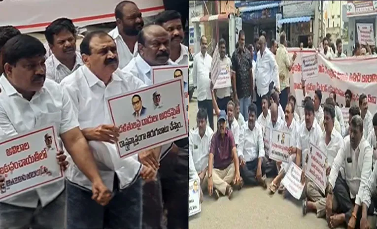 Ysrcp Protest At Tirupati Rural Police Station
