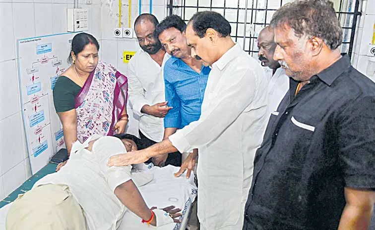 Victims allege that TDP MLA Pulivarthi Nanis followers attacked them
